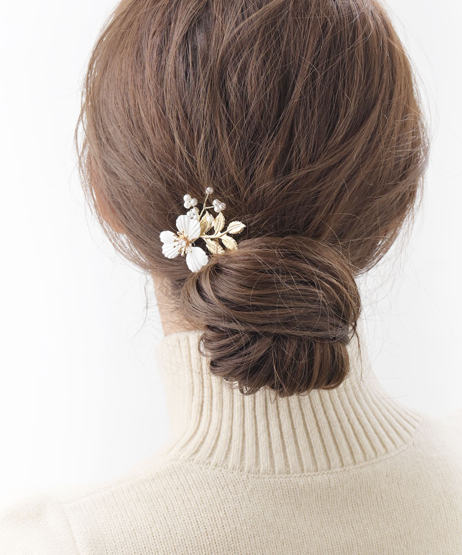 楽天市場】ヘアクリップ フラワー メタル ヘアアレンジ 大人 くちばし