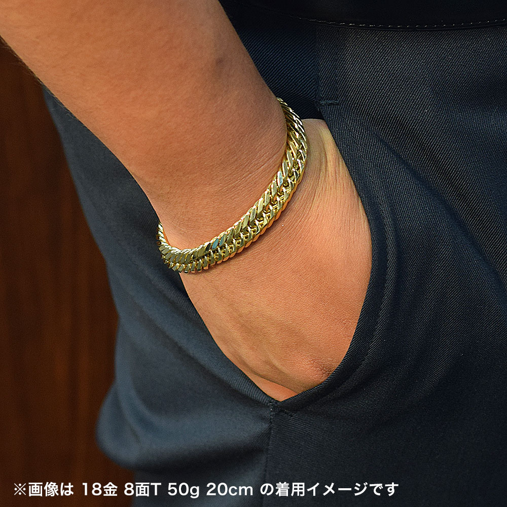 楽天市場】【楽天ランキング1位受賞】喜平 ブレスレット 18金 50g 20cm