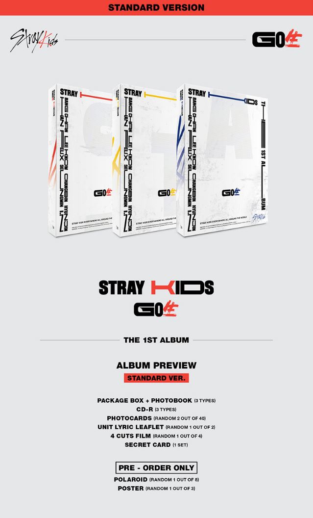 楽天市場】☆配送無料☆バージョン選択☆[STRAYKIDS]GO生 1ST ALBUM GO