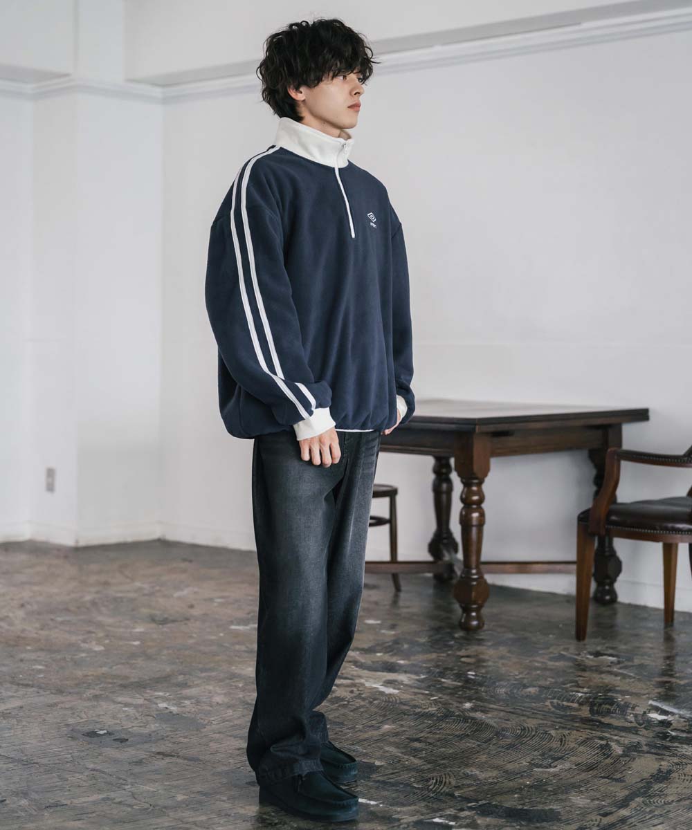 楽天市場】UMBRO アンブロ フリース ハーフジップ 長袖 メンズ