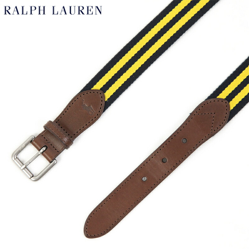 楽天市場】Ralph Lauren Striped Webbed Belt US ポロ ラルフローレン