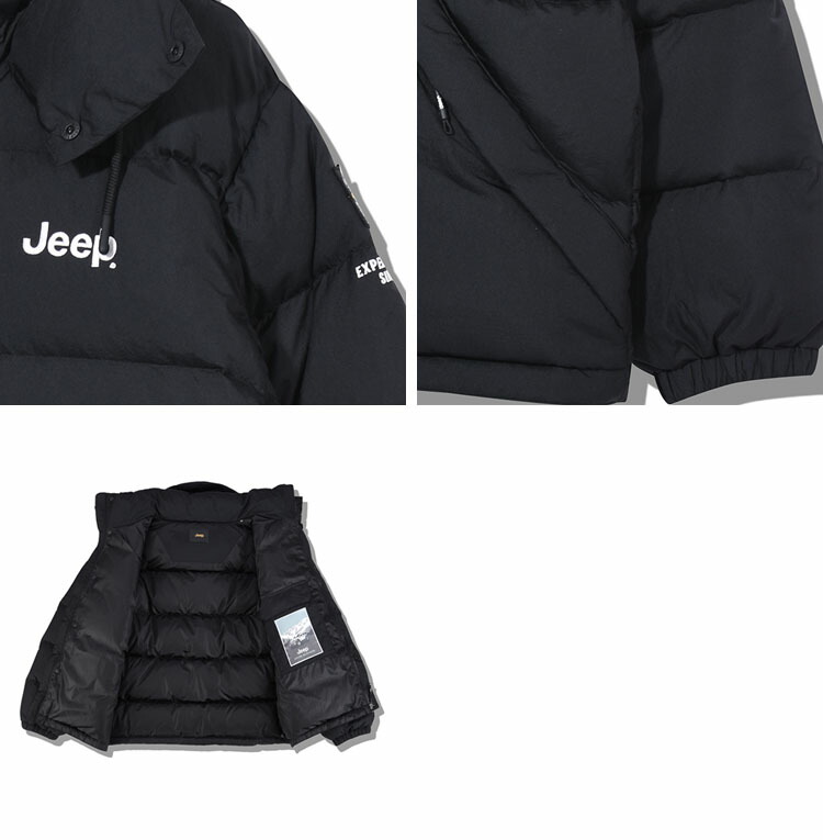 楽天市場】Jeep ジープ ダウンジャケット HOOD DETACHMENT DOWN JUMPER