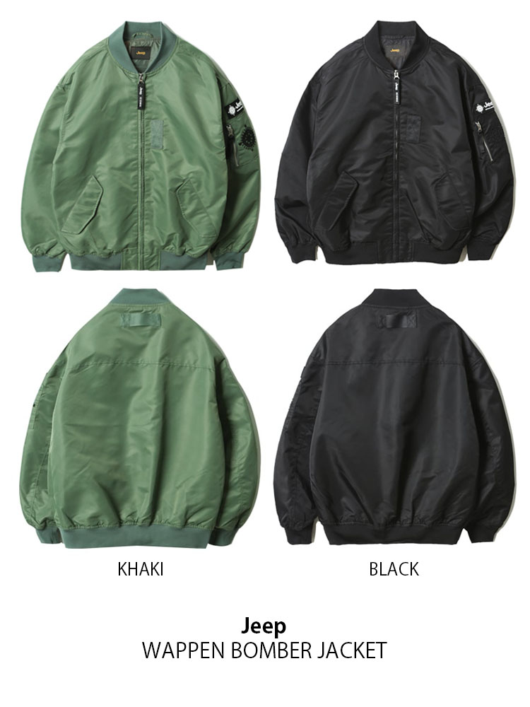 楽天市場】Jeep ジープ MA-1 WAPPEN BOMBER JACKET ワッペン ボンバー