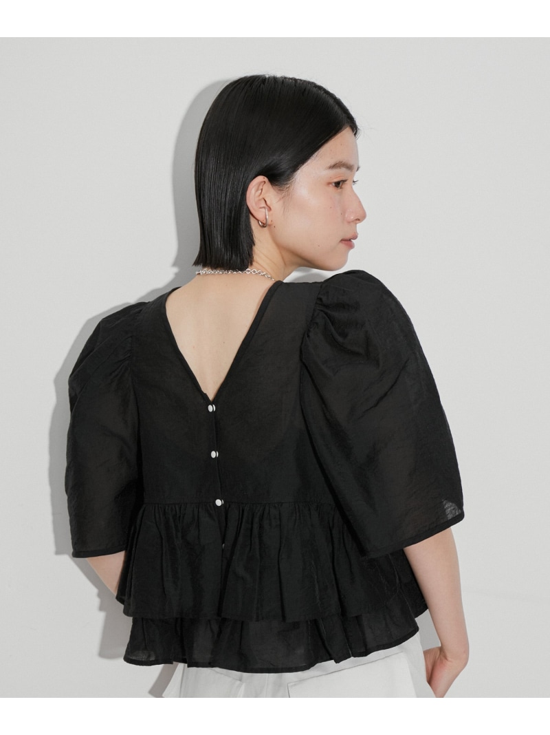 楽天市場】【再入荷・サステナブル】コットンギャザーフリル2WAY