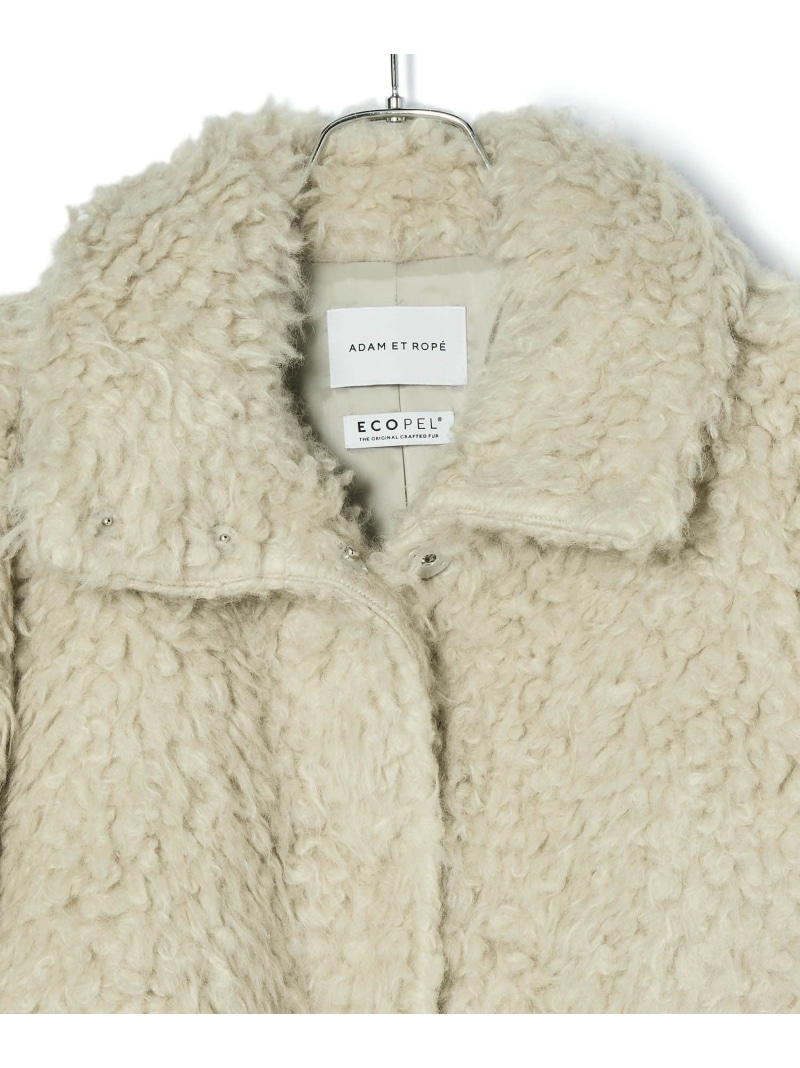 楽天市場】【SALE／30%OFF】EcopeLループファーハーフコート ADAM ET
