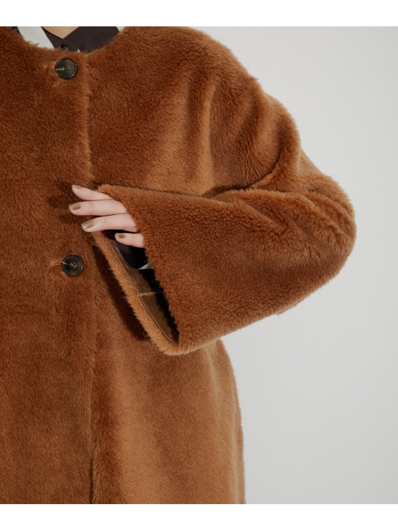 楽天市場】【SALE／50%OFF】【リバーシブル】レディフェイクボアコート