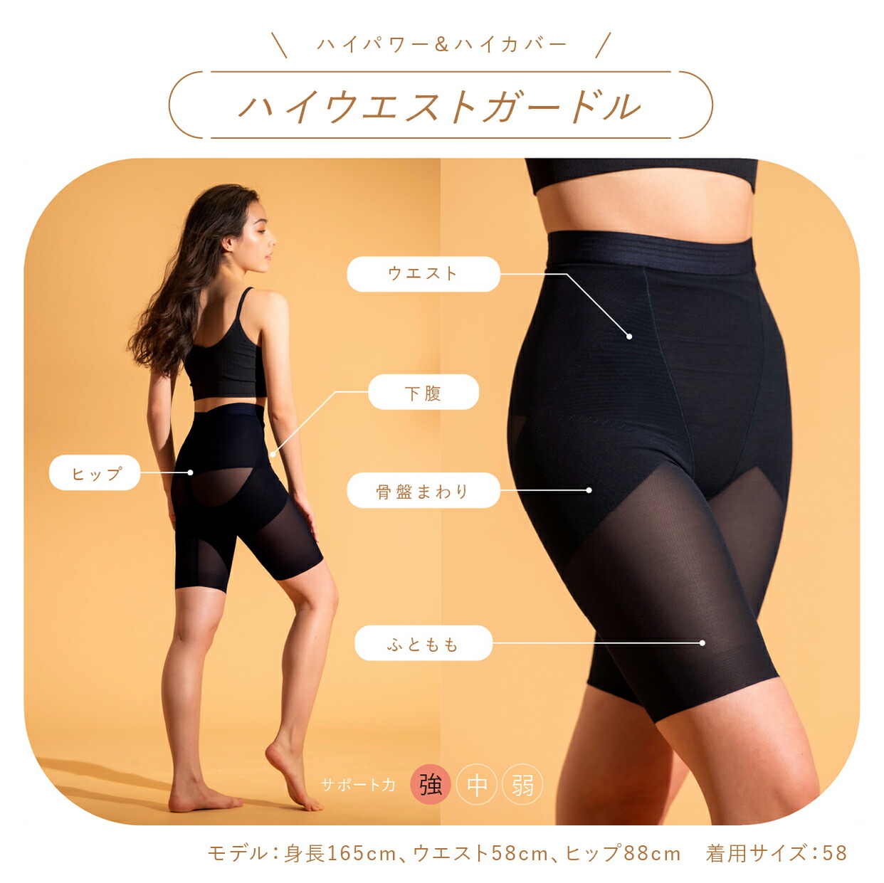 楽天市場】【3/1限定！抽選で最大100%ポイントバック】ガードル ハイ