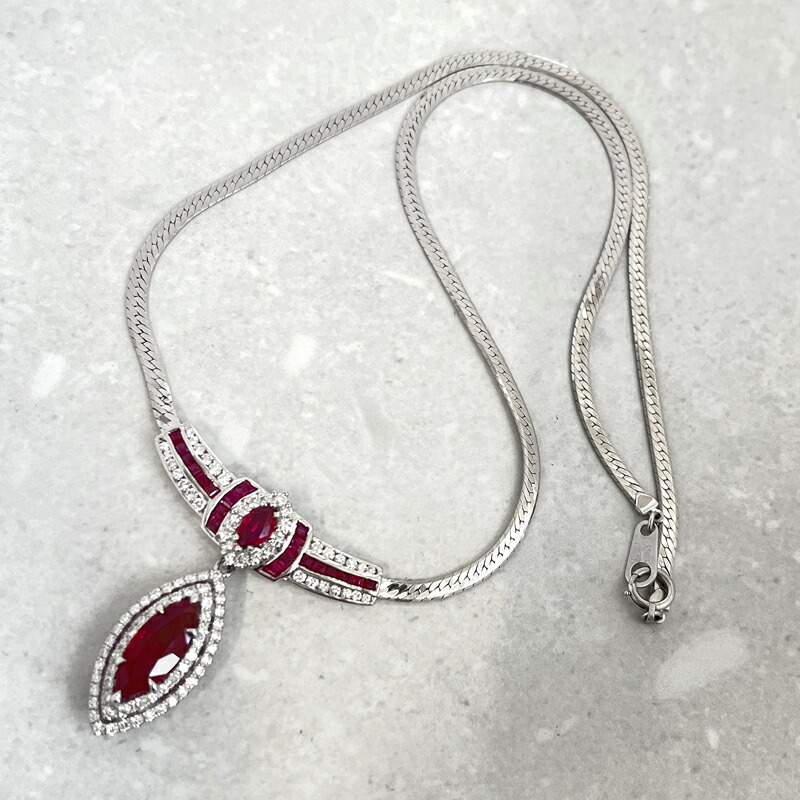 楽天市場】【ｾｰﾙ】ミャンマー産ルビー 2.384ct ネックレス K18WG