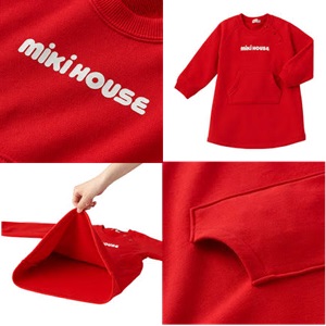 楽天市場】ミキハウス（mikihouse） ロゴ長袖ワンピース（80cm