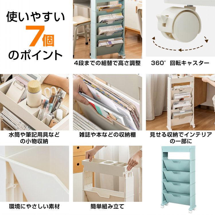 楽天市場】*15%OFFクーポン⇒2,660円*【送料無料】マガジンラック 4段