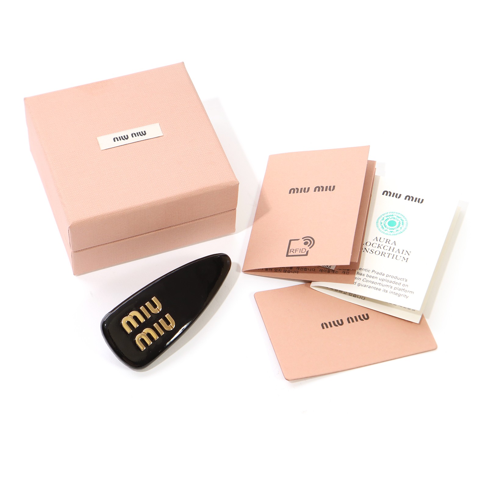楽天市場】MIU MIU miumiu ミュウミュウ ヘアピン パテントレザー ヘア
