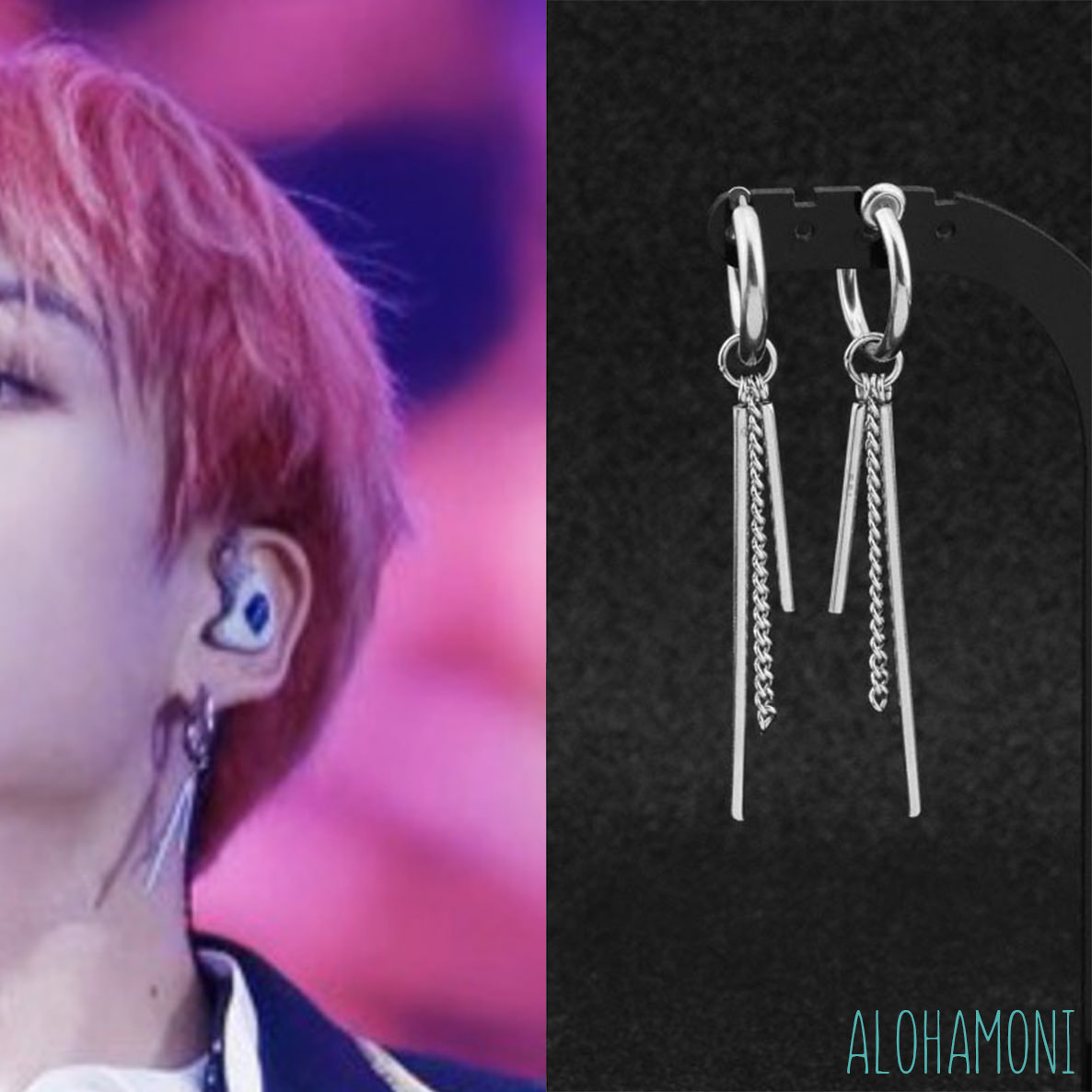 BTS 防弾少年団 ジョングク 着用モデル フープピアス スティック