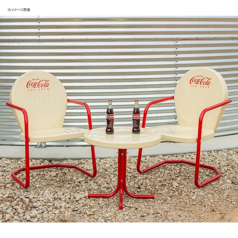 楽天市場】コカコーラ メタル テーブル チェア セット クリーム レトロ
