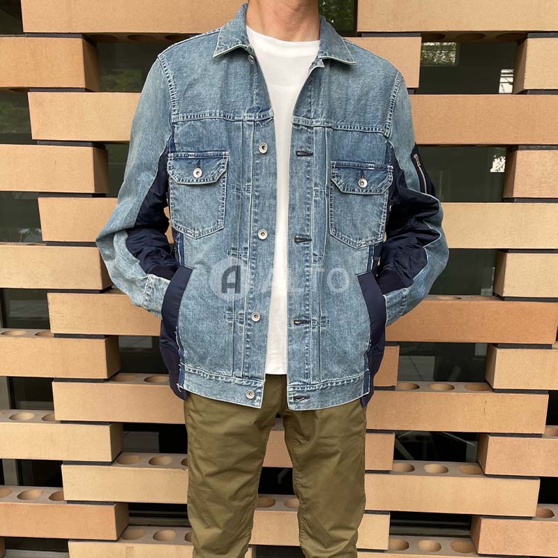 楽天市場】sacai サカイ デニム×ナイロン Twill ジャケット SCM053