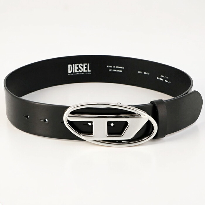 楽天市場】ディーゼル DIESEL ベルト B-1DR W レザー 3.9cm幅 オーバル