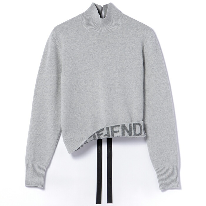 楽天市場】フェンディ FENDI ハイネックセーター リボン ロゴ ニット