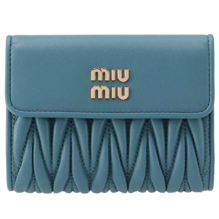 楽天市場】ミュウミュウ MIU MIU 財布 二つ折り マテラッセ 折りたたみ