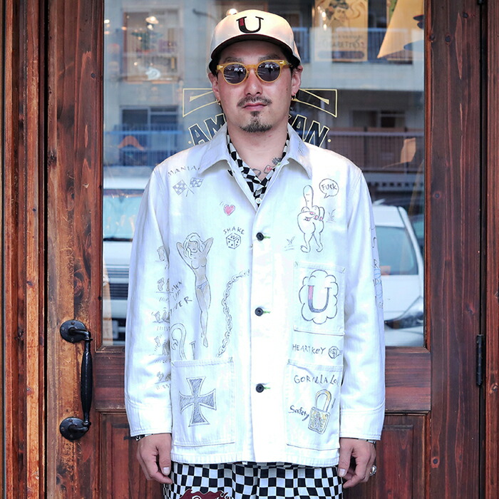 楽天市場】WEIRDO ウィアード「DRAWING CARTOON - COVERALL JACKET