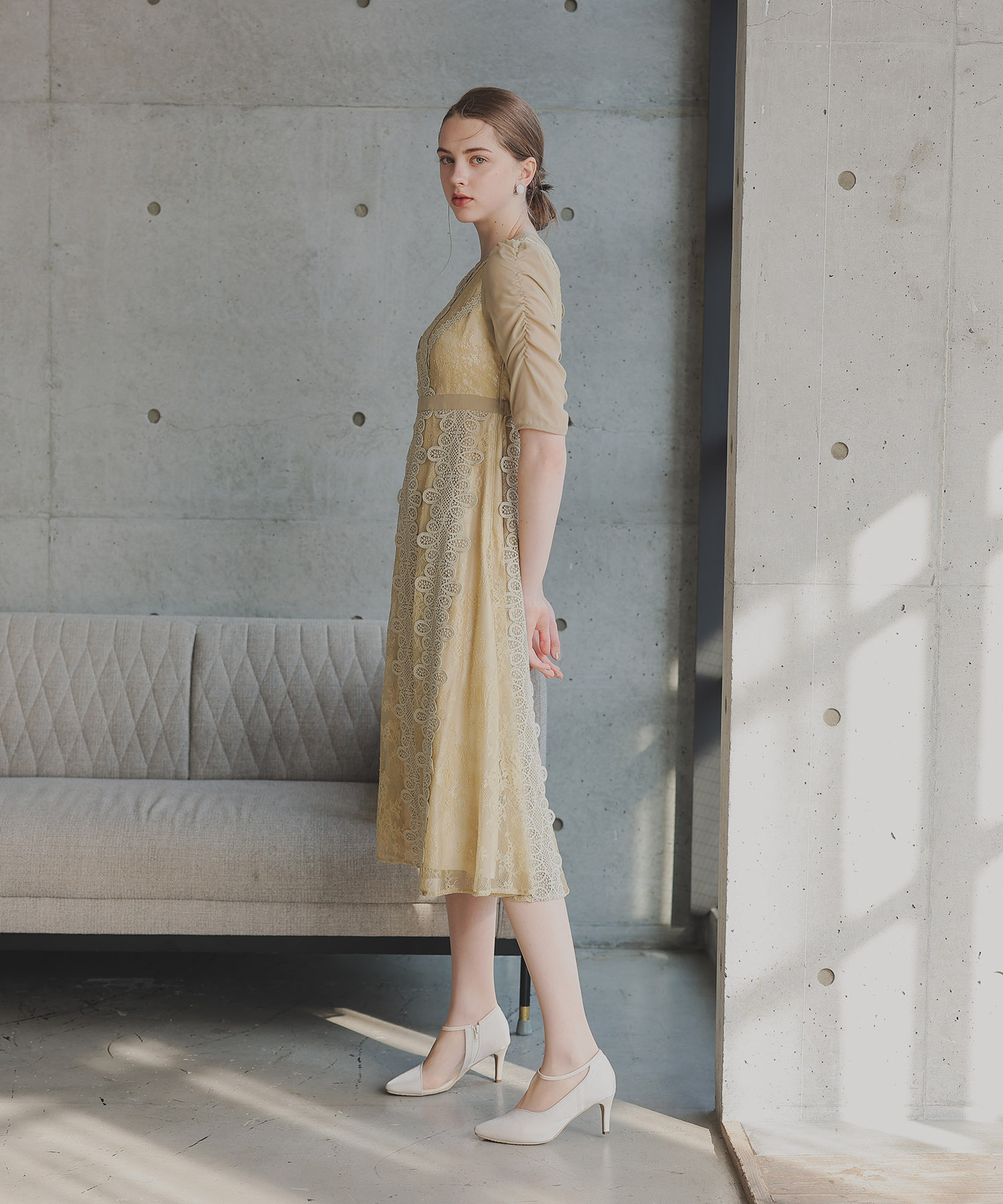 楽天市場】【公式】 ANDRESD アンドレスド 【 puff sleeve motif lace