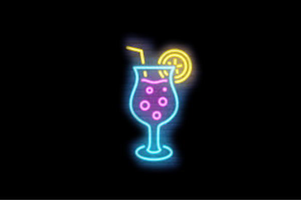 楽天市場】ネオン カクテルお酒 酒 バー BAR カフェ イラスト ネオン