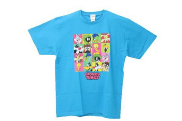 楽天市場】ルーニー・テューンズ TシャツL ブルー 青 みんな アニメ