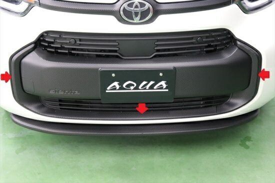 楽天市場】シエンタ10系 フロントグリルモールシート : AQUA-STYLE