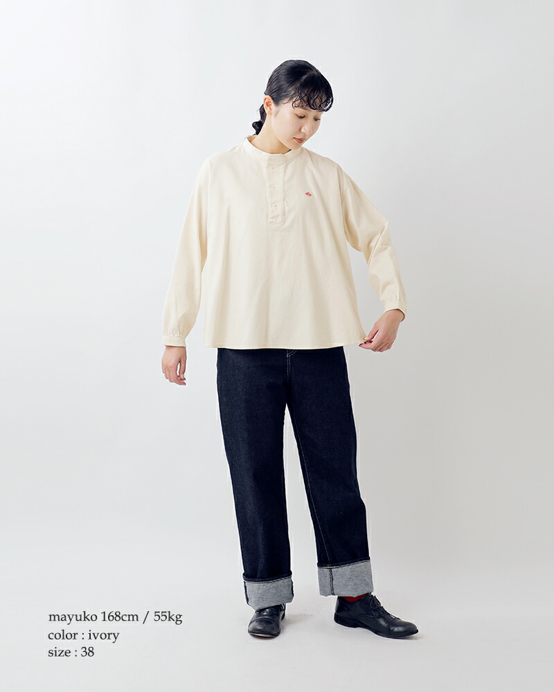 楽天市場】DANTON ダントン コットンツイル Aライン ヘンリーネック