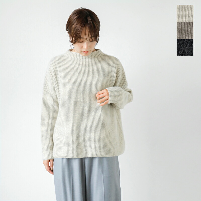 楽天市場】evam eva エヴァムエヴァ カシミヤ 畦編み ニット プル