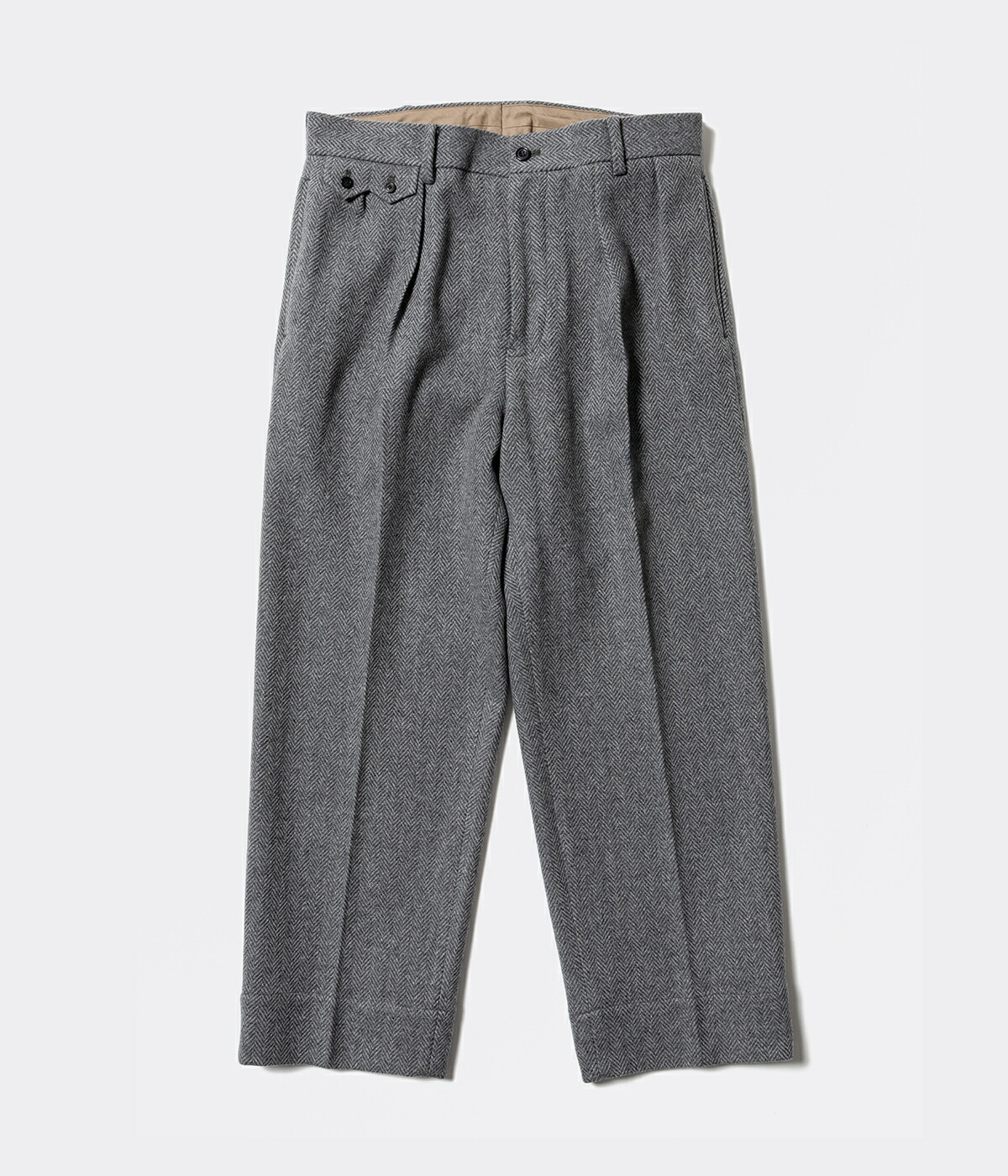 パンツ JEFFERY TWEED 2PLEATS TROUSER JEFFERY” TWEED 2PLEATS