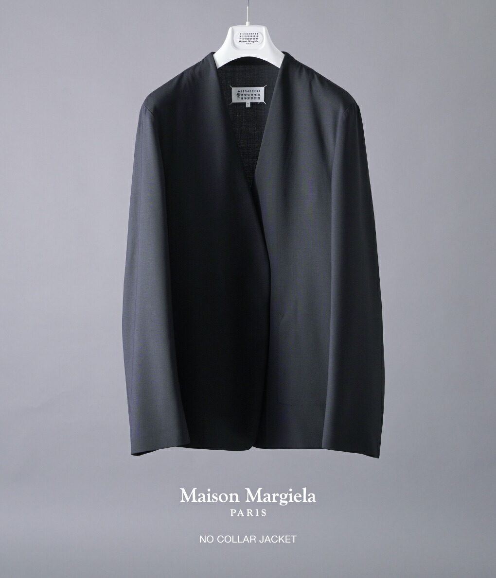 楽天市場】[送料無料]Maison Margiela : NO COLLAR JACKET : S50BN0447