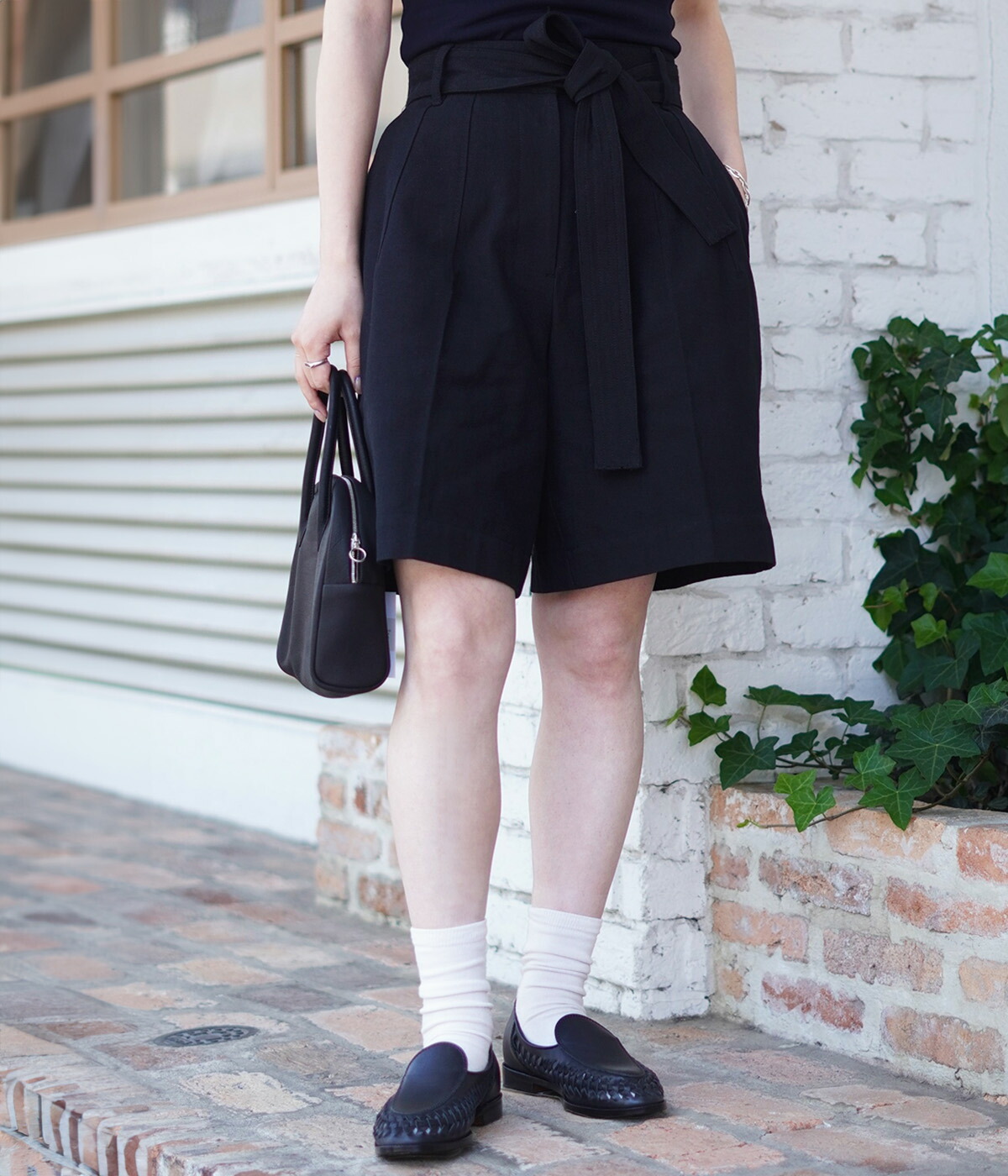 楽天市場】[送料無料]CLANE : [レディース]STITCH BELT HALF PANTS