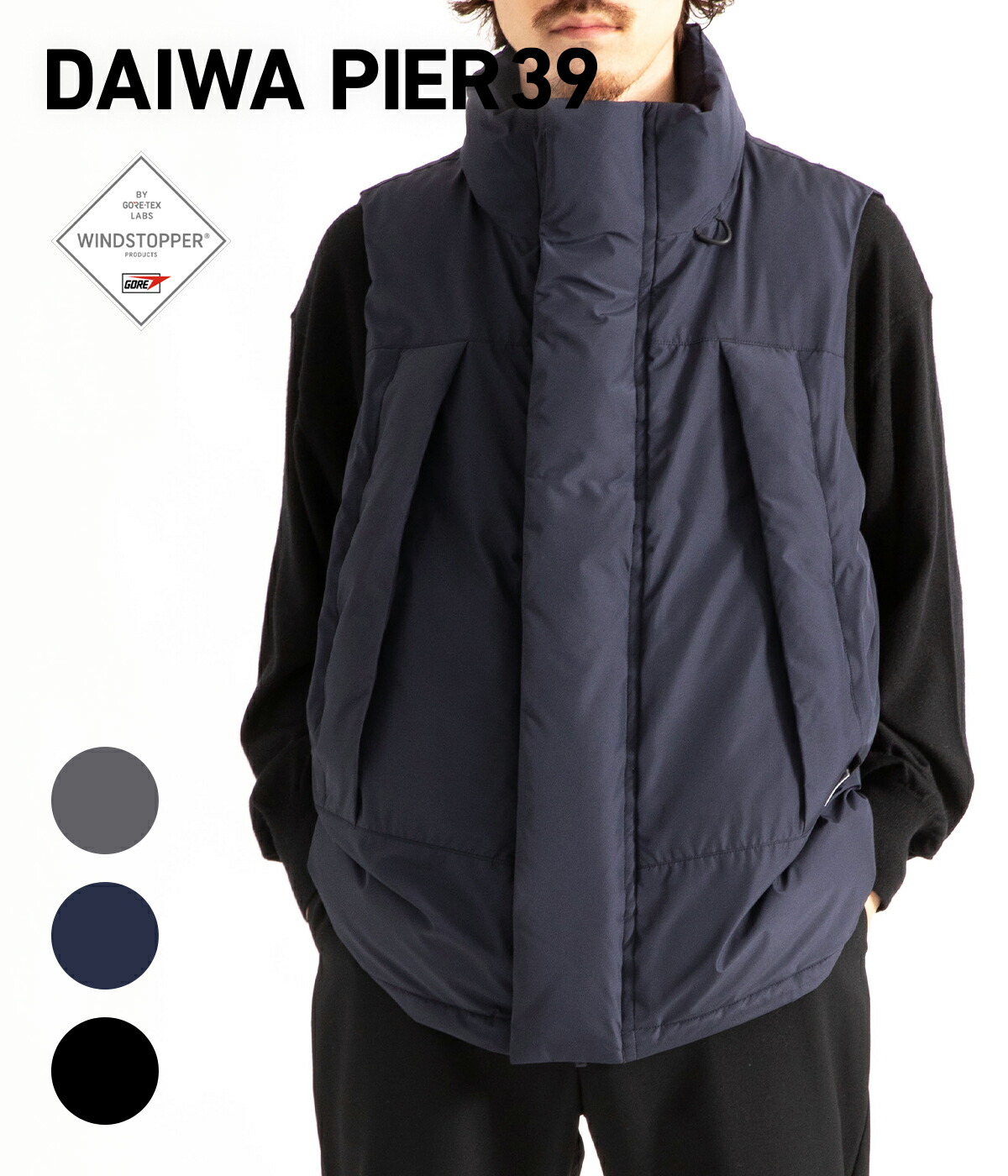楽天市場】[送料無料]DAIWA PIER39 : GORE-TEX WINDSTOPPER FIELD DOWN