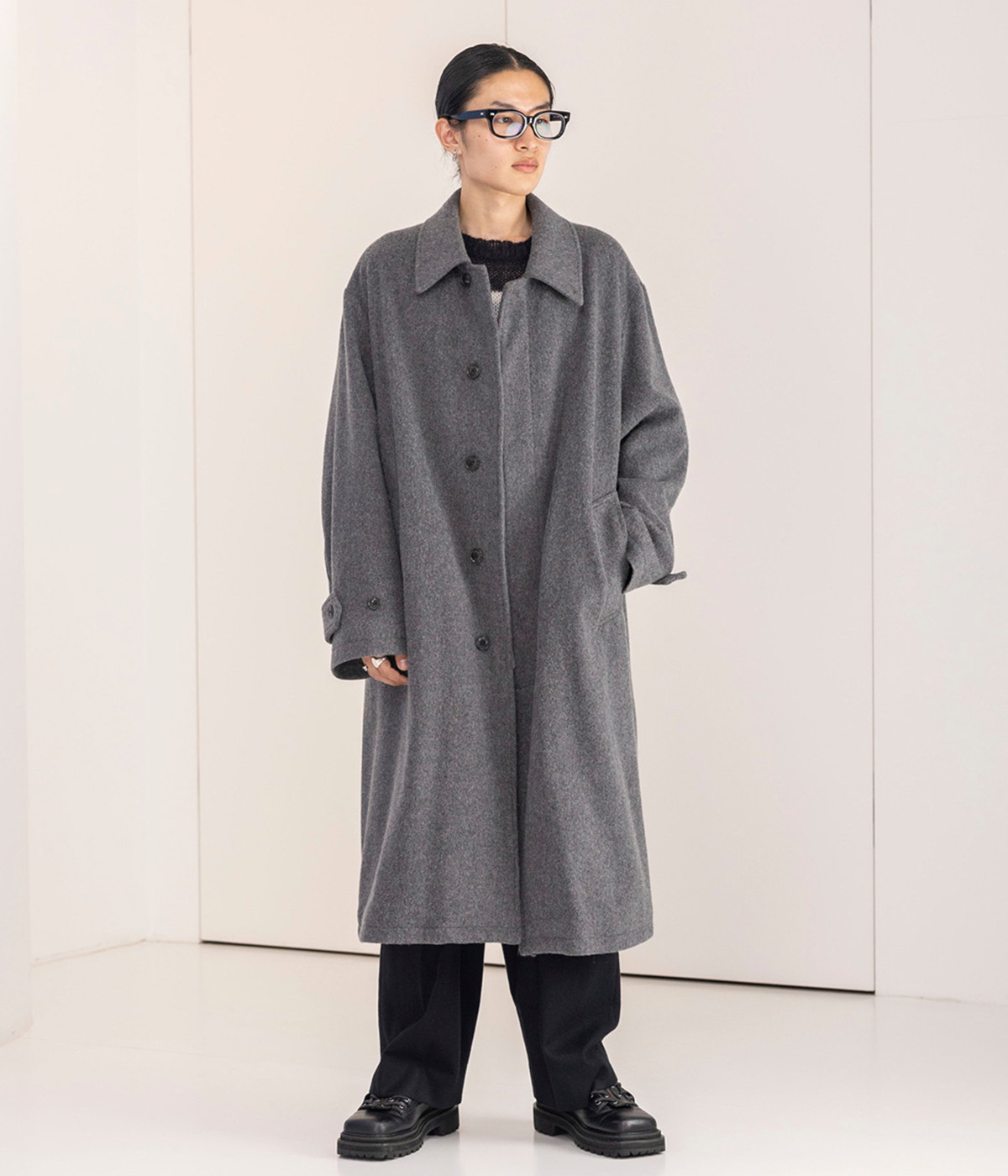 楽天市場】[SALE]URU : 別注 NAPPING MELTON - BALMACAAN COAT