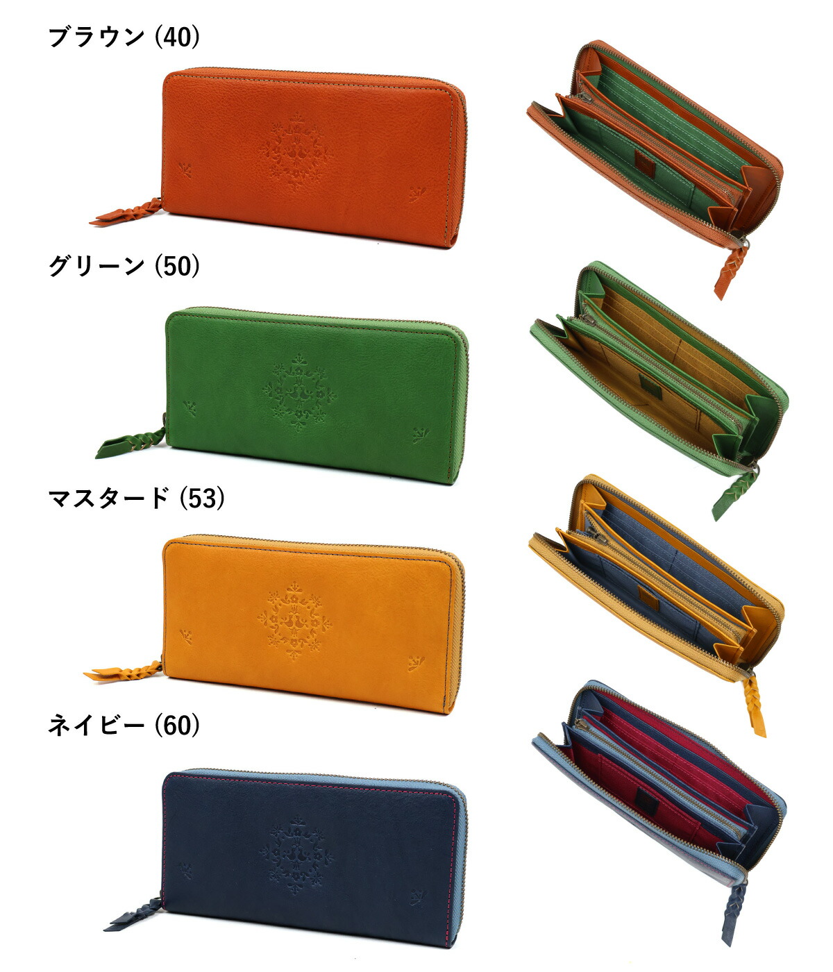楽天市場】ラウンドファスナー長財布 お花 小鳥 box21 ボックス21