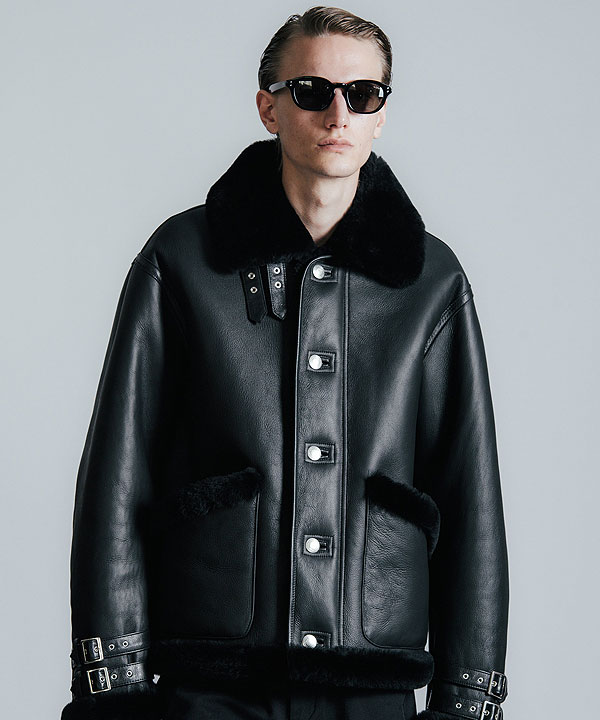 楽天市場】CRIMIE クライミー MOUTON LEATHER JACKET ジャケット