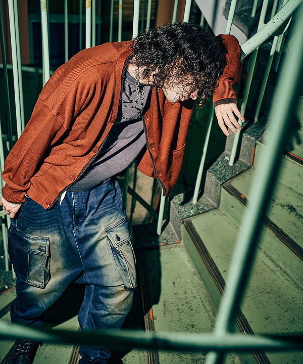 楽天市場】glamb グラム Knit Denim Cargo Pants ニットデニムカーゴ