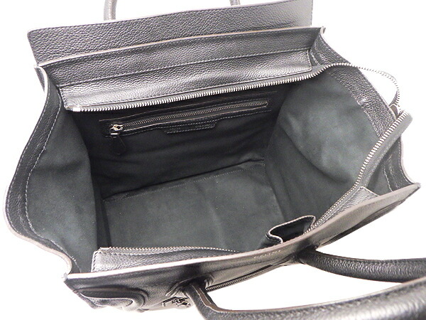 楽天市場】CELINE セリーヌラゲージ ミニ トートバッグレザー ブラック