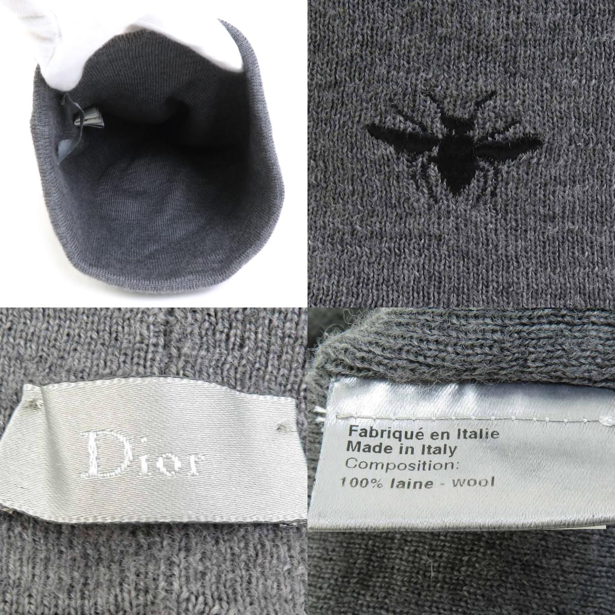 楽天市場】ディオール オム DIOR HOMME ニットキャップ Bee ウール