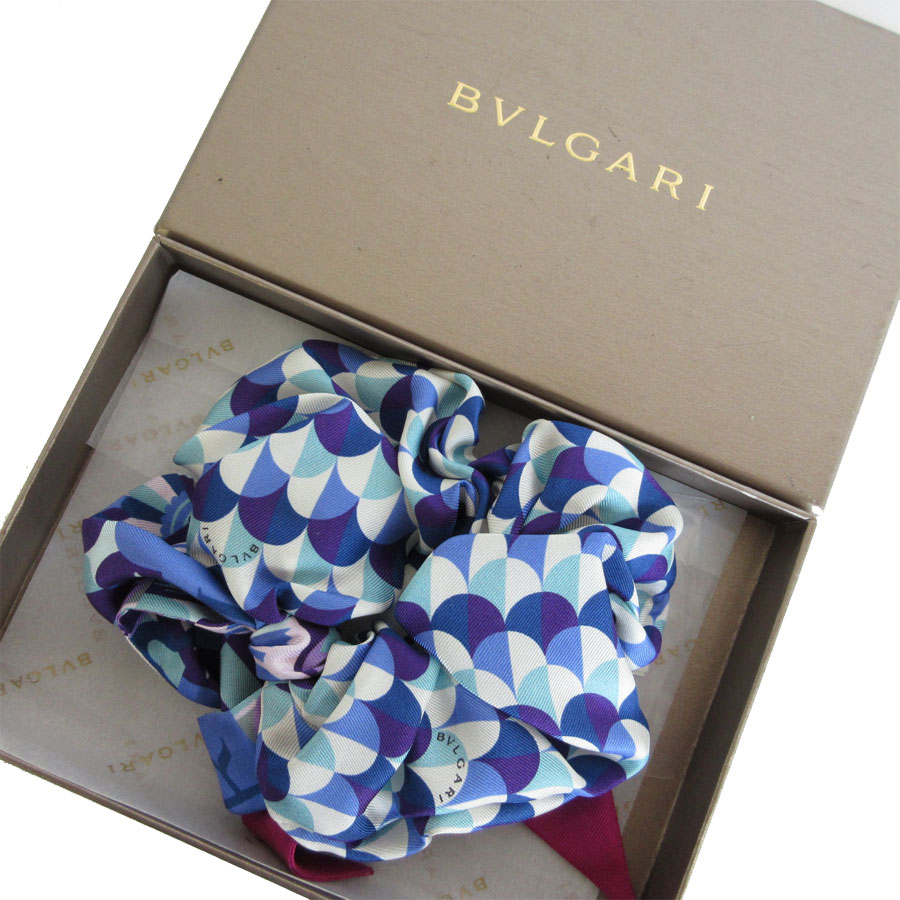 楽天市場】ブルガリ BVLGARI シュシュ シルク マルチカラー レディース