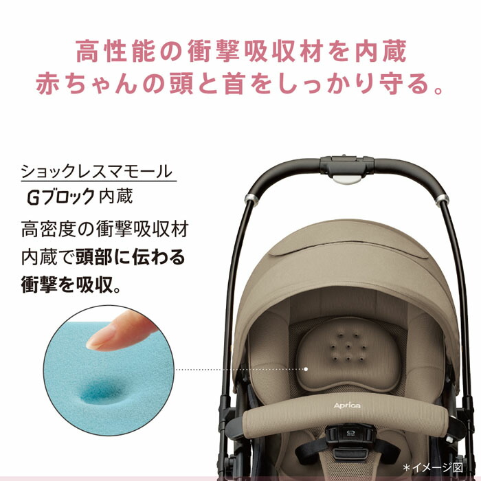 楽天市場】ベビーカー アップリカ ラクーナ クッションAH[ベージュBE