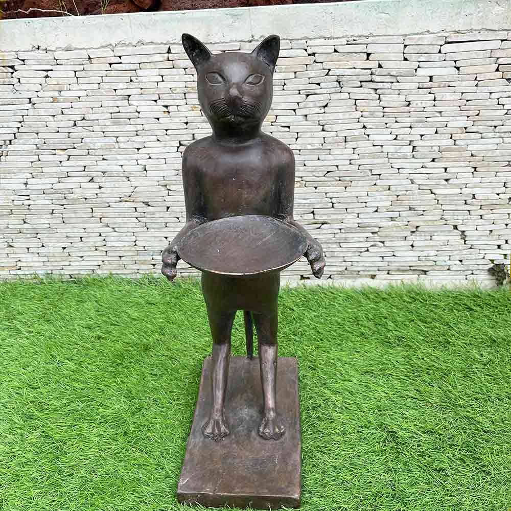 楽天市場】【ポイントUP アジアン バリ】 猫 雑貨 オブジェ ブロンズ像