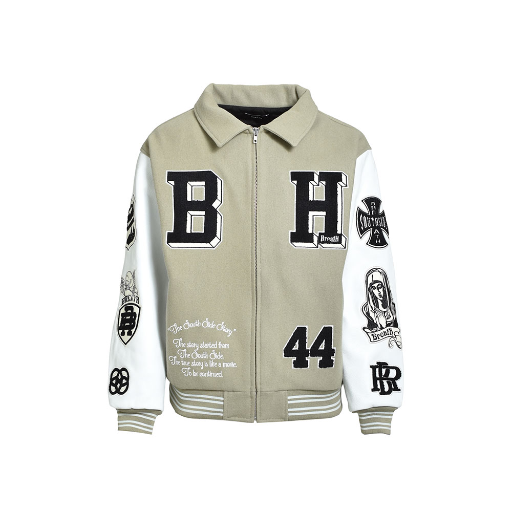 楽天市場】BREATH ブレス BH PATCH STADIUM JACKET BR25AW-O0002
