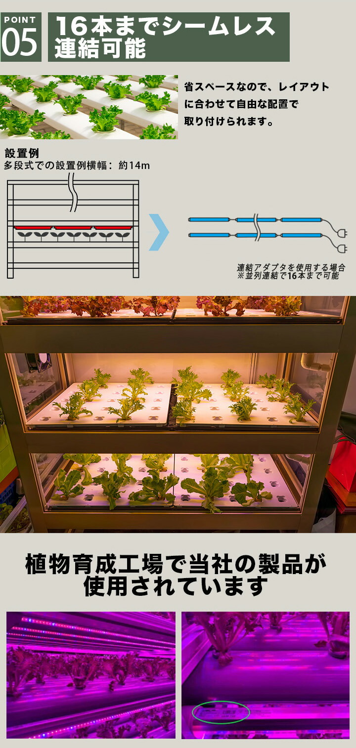 楽天市場】4本セット LED 植物育成 水耕栽培 LEDライト 観葉 植物 育成