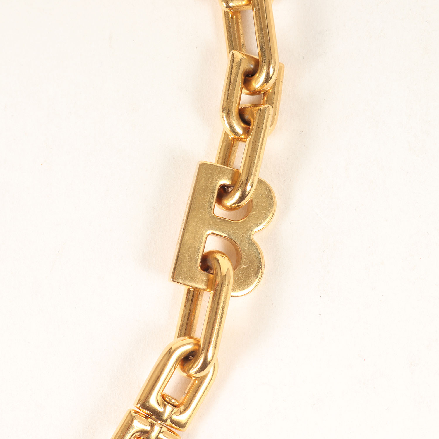 楽天市場】BALENCIAGA バレンシアガ B Chain ネックレス / ゴールド
