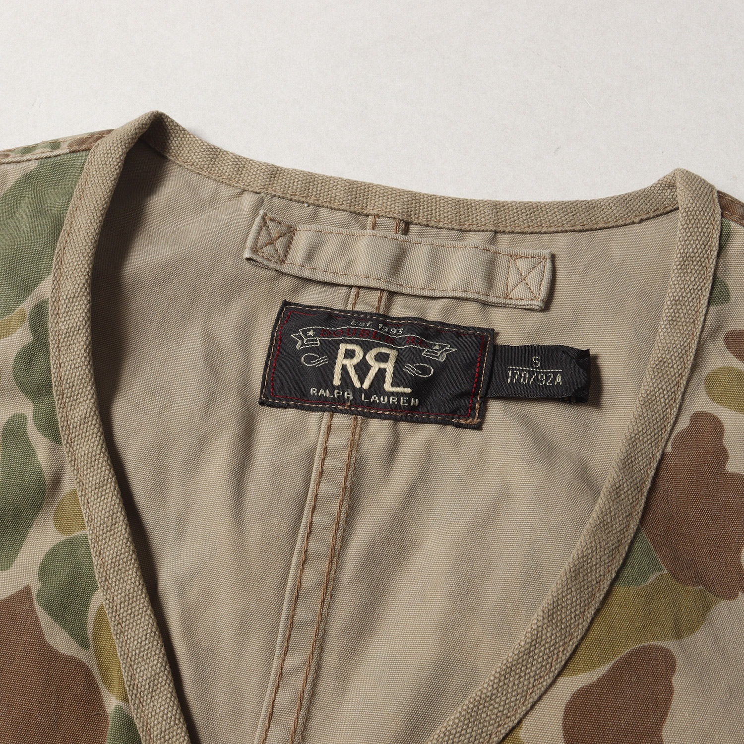 楽天市場】RRL ダブルアールエル ベスト サイズ:S ダックハンターカモ