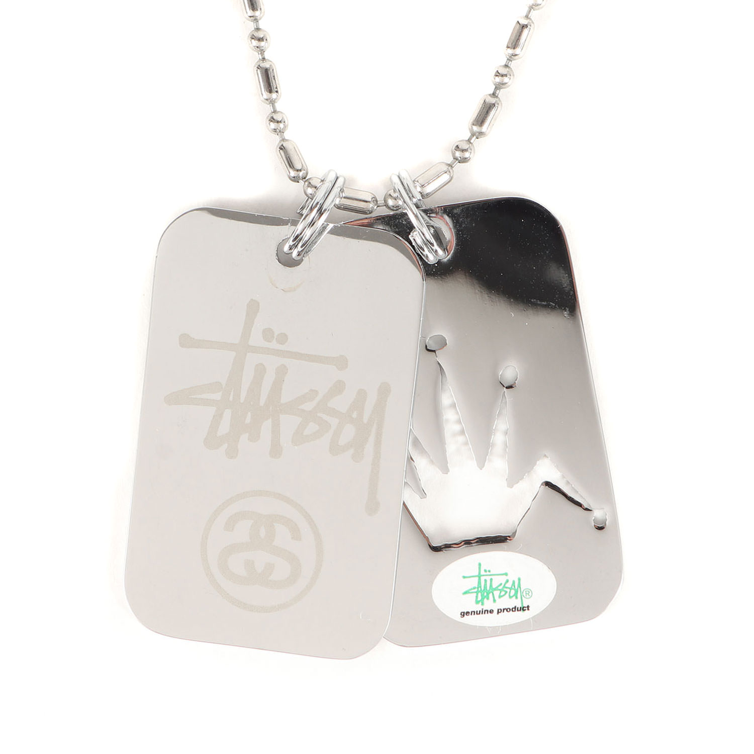 楽天市場】STUSSY ステューシー ネックレス 00s 25周年記念 ドッグタグ