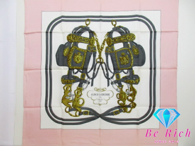 楽天市場】美品 エルメス HERMES カレ 90 スカーフ BRIDES de GALA