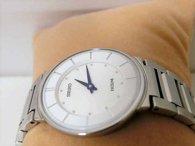 楽天市場】美品 セイコー エクセリーヌ 4J40-0AE0 レディース 腕時計