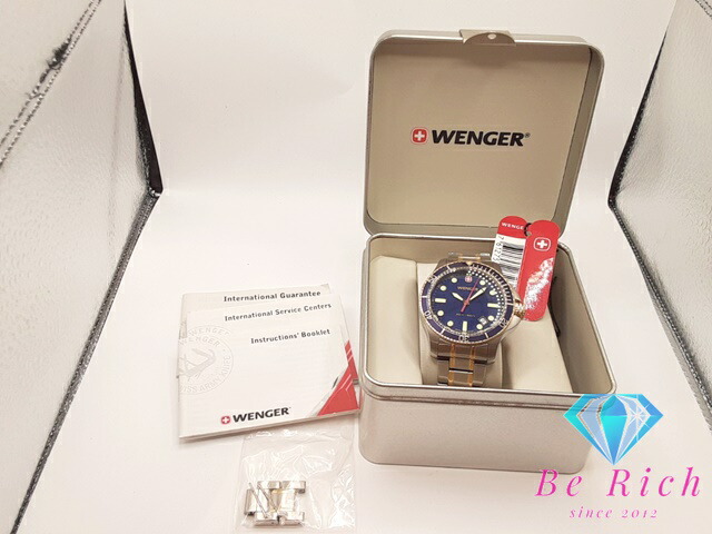楽天市場】ウェンガー WENGER バタリオン ダイバー 200M メンズ 腕時計