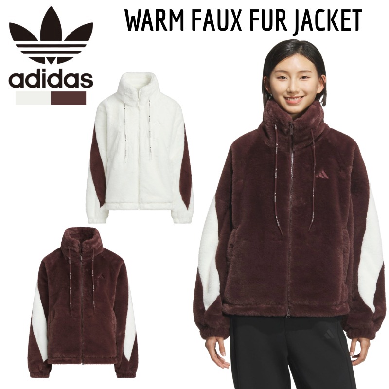 楽天市場】アディダス あたたかいフェイクファージャケット ADIDAS